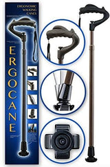 Ergocane Fully Adjustable Ergonomic Cane in Brown