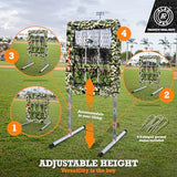 ALAGPRO The Original 9-Hole Baseball and Softball Pitching Net with Strike Zone Pocket and Pitching Target