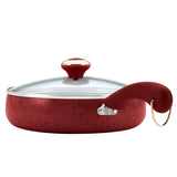 15-Piece Paula Deen Signature Cookware Collection, Featuring Nonstick Porcelain Construction in Red and Black