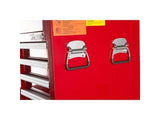 Westward 32H864 Red Side Cabinet with 7 Drawers, Measuring 15-1/2 × 22 Inches