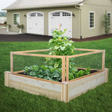 CritterGuard 23.5-Inch Cedar Garden Fence, 4-Pack