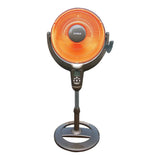 Optimus H-4501 Oscillating Pedestal Dish Heater with Remote Control, 14 Adjustable Settings
