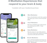 MUSE 2 Brain-Sensing Headband with Multi-Sensor Meditation Tracking and Responsive Sound Feedback for Brainwave, Heart, Body and Breath Activity, Black/Grey