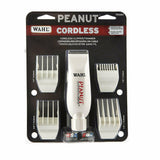 Wahl Professional Peanut Cordless Clipper and Trimmer, White, Model #8663 for On-the-Go Grooming