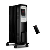 Pelonis 1500W Portable Electric Oil-Filled Radiator Heater with Digital Thermostat and 24-Hour Programmable Timer