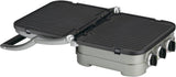 Cuisinart GR-4N 5-in-1 Grill and Panini Maker Bundle with Interchangeable Grill, Griddler and Waffle Plates