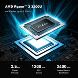 Beelink SER4 Mini Gaming PC with Windows 11, AMD Ryzen 7 4800U 7nm Processor, 8C/16T up to 4.2GHz, 32GB DDR4 RAM, 512GB NVMe SSD, 4K@60Hz Triple Display, Dual HDMI and Type-C, 57W, WiFi 6E, Bluetooth 5.0