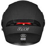 ILM Model 902 Modular Motorcycle Helmet with Flip-Up Full-Face Design, Dual Visors, DOT Certification, and 6 Colors