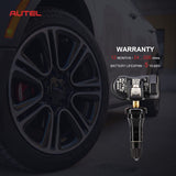 Autel MX-Sensor TPS218 Universal Programmable TPMS Sensors, 315MHz+433MHz Dual Frequency, Set of 4 with Rubber Valves, Screw-In OEM Replacement