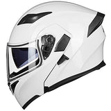 ILM Model 902 Modular Motorcycle Helmet with Flip-Up Full-Face Design, Dual Visors, DOT Certification, and 6 Colors