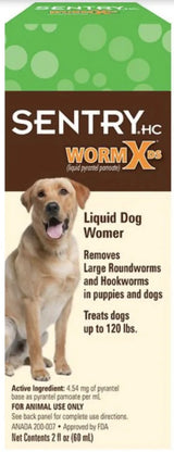 Sentry Worm X DS Double-Strength De-Wormer for Dogs and Puppies