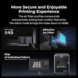 Creality K1C 3D Printer with 600mm/s High-Speed Printing, Auto Leveling, Clog-Free Robust Direct Extruder, AI Camera, 300°C Printing and Silent Mode, K1 SE Upgraded, Carbon Fiber Filament Support