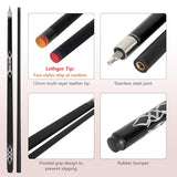 58-Inch Fiberglass and Graphite Composite Billiard Pool Cue Stick, Available in 18oz, 19oz, 20oz or 21oz Weights