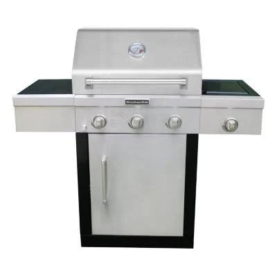 KitchenAid 3-Burner Gas Grill Featuring a Convenient Side Burner