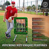 ALAGPRO The Original 9-Hole Baseball and Softball Pitching Net with Strike Zone Pocket and Pitching Target