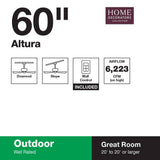 Altura Outdoor Ceiling Fan by Home Decorators, 60×22-Inch, Oil-Rubbed Bronze
