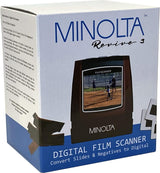 MINOLTA Film & Slide Scanner for Converting 35mm, 126 & 110 Negatives, Slides and Super 8 Films into 22MP JPEG Photos, Includes 16GB SD Card, Red