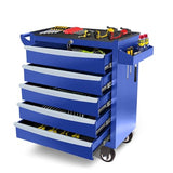 Rolling Metal Tool Chest with 5 Lockable Drawers, Mobile Garage Storage Cabinet on Wheels for Workshop, Warehouse or Repair Shop
