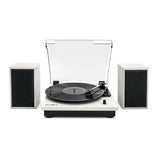 Victrola The Quincy 6-in-1 Bluetooth Record Player & Multimedia Center with 3-Speed Turntable, CD & Cassette Player, AM/FM Radio, Built-In Speakers and Wireless Music Streaming, Natural