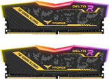 TEAMGROUP T-Force Delta RGB 32GB DDR5 Desktop Memory Kit, 2 x 16GB, 6400MHz PC5-51200 CL40, White, for Z690, FF4D532G6400HC40BDC01