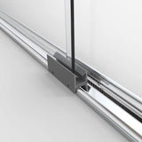Basco 3500-44SRN Classic Bypass Framed Shower Door, 64-1/2 × 22 High × 44 × 22 Wide, Silver Finish
