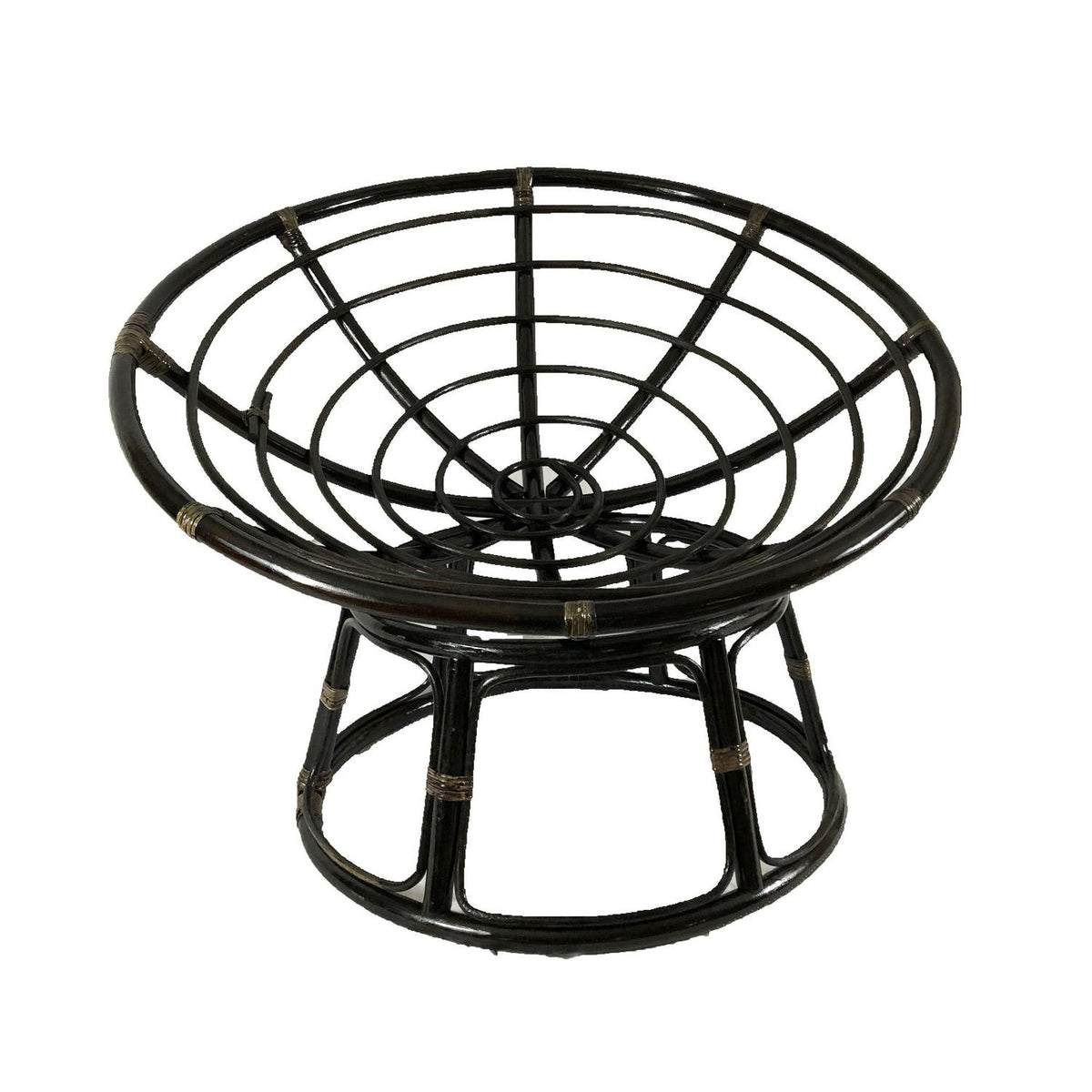 42-Inch Rattan Papasan Chair Frame Only, Stain Finish