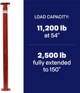 BISupply Adjustable Basement Floor Jacks, 150in House Jack Posts for Leveling Floor Joists