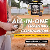 ALAGPRO The Original 9-Hole Baseball and Softball Pitching Net with Strike Zone Pocket and Pitching Target