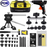 Super PDR Paintless Dent Repair Kit with Double Pole Bridge Dent Puller for Auto Body Removal, Black