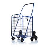 Blue Helping Hand Deluxe Folding Stair Climber Cart, Holds Up to 60 lbs