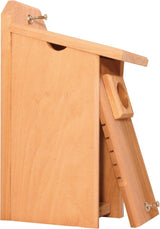 Set of 4 Cedar Bluebird Houses for Outdoor Backyard Bird Nesting