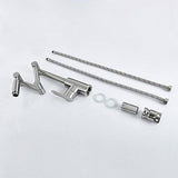 KunMai BR Stainless Steel Pot Filler Faucet, Deck-Mounted Kitchen Sink Design