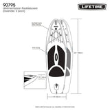 Lifetime Horizon 100 Stand-Up Paddleboard with Included Paddle