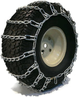 The ROP Shop Pair of 2 Link Tire Chains with Tensioners, 23×10.5×12, for Snow Blowers, Lawn and Garden Tractors, Mowers, Riders, UTVs, ATVs and Utility Vehicles
