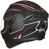 ILM Model 902 Modular Motorcycle Helmet with Flip-Up Full-Face Design, Dual Visors, DOT Certification, and 6 Colors