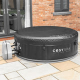 COSYSPA Inflatable Outdoor Bubble Hot Tub for 2-6 People, Quick Heating Spa with 2022 Model Design, 6-Person Hot Tub Only