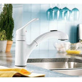Moen Renzo CA87316W Glacier Pullout Kitchen Faucet with Single Handle