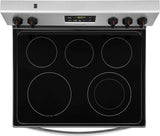 Frigidaire FCRE3052AS 30 in. Freestanding Electric Range with 5.3 cu. ft. Oven, Quick Boil, Store-More Drawer, and SpaceWise Expandable Elements in Stainless Steel