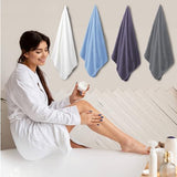 4-Pack Oversized Black Bath Towels, 35×70 600 GSM Bath Sheets with Ultra-Soft, Absorbent Quick-Dry Fabric for Bathroom, Gym, Hotel, Camp or Pool