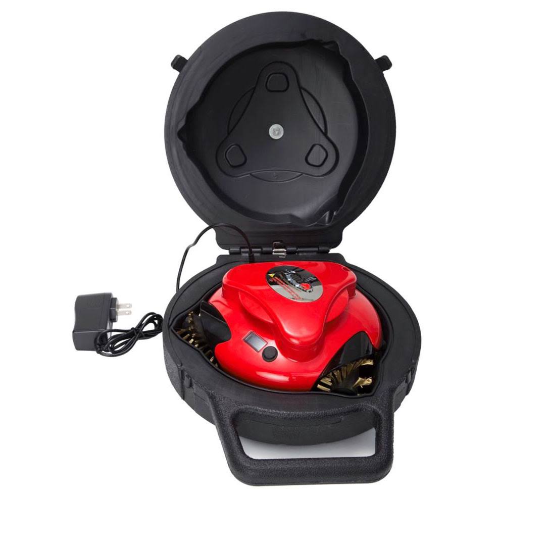 BUN3:RED Automatic Grill Cleaning Robot by Grillbot, Featuring a Carry Case, Red