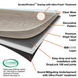 Lifeproof I969104L Luxury Vinyl Plank Flooring in Heirloom Pine, 8.7 x 22 x 47.6 x 22