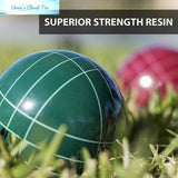 Eastpoint Sports 110mm Resin Bocce Set with Carrying Case