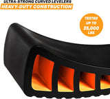 CARMTEK Premium Camper Leveler Kit with Curved RV Levelers, Wheel Chocks, Rubber Mats and Carry Bag
