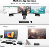 Beelink SER4 Mini Gaming PC with Windows 11, AMD Ryzen 7 4800U 7nm Processor, 8C/16T up to 4.2GHz, 32GB DDR4 RAM, 512GB NVMe SSD, 4K@60Hz Triple Display, Dual HDMI and Type-C, 57W, WiFi 6E, Bluetooth 5.0
