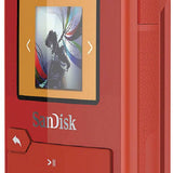 SanDisk Clip Sport Plus 16GB MP3 Player, SDMX28-016G-A46R, Red