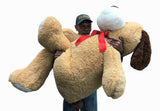 Giant 5-Foot Stuffed Puppy Dog, 60 Inches or 153 cm, with Soft Plush Construction