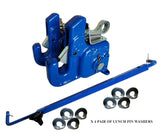 Pats Easy Change Quick Hitch System with Stabilizer Bar, Flexible and Durable, CAT #1, Green
