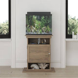 Rustic Oak Aquarium Stand by Flipper, Sized for 10- and 20-Gallon Tanks