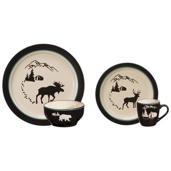 16-Piece Dinnerware Collection from White River Timberline Cabin