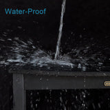 HDPS Waterproof Shower Bench with Adjustable Feet, Non-Slip Poly Lumber Bathroom Seat & Footrest for Shaving Legs, Brown